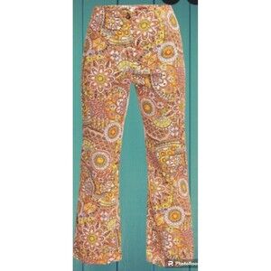 BILLABONG x Smiley So Trippy Printed Flare-Leg Pants NWT Size 27